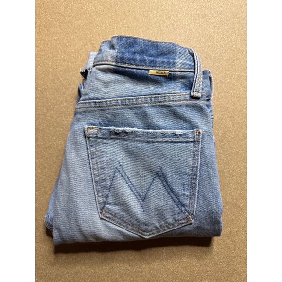 MOTHER Superior The High Waisted Rider Skimp Jeans Light Wash Women's S 24 $200 - Picture 1 of 11